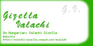 gizella valachi business card